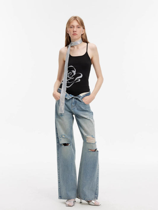Straight Flared Jeans