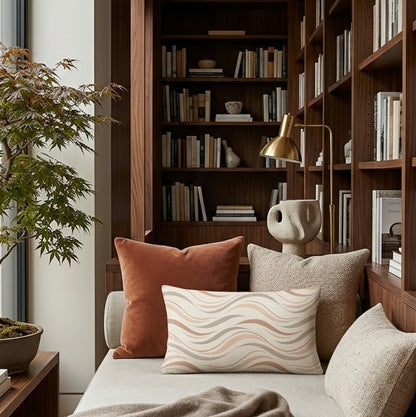Abstract Wavy Pillow